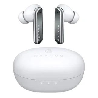 هدفون بلوتوثی هایلو مدل W1 با نویز کنسلینگ میکروفون، درگاه شارژ USB Type-C، دارای 4 میکروفون، پشتیبانی از فرمان لمسی، مقاومت در برابر رطوبت و عرق
